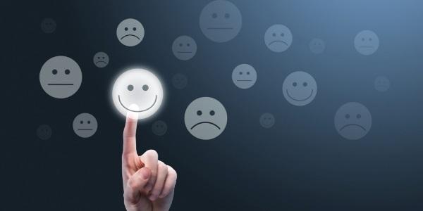 Collage of customer experience concept