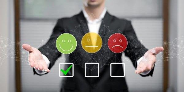Collage of customer experience concept