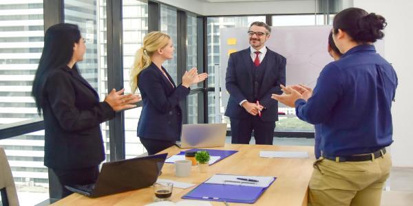 Group of people in formal clothing