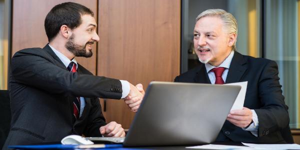 Business people handshake