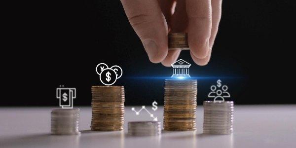 Businessman hand holding coinsbusiness finance and investment concept capital